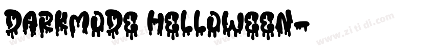 DARKMODE Helloween字体转换 DARKMODE Helloween字体转换